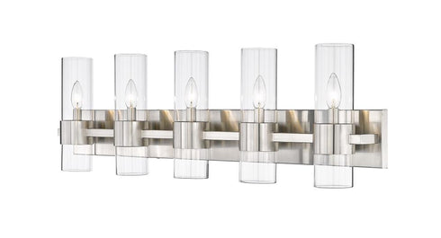 Z-Lite Lawson 5 Light Vanity in Brushed Nickel Finish Model: 343-5V-BN
