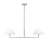 Z-Lite Leila 2 Light Chandelier in Brushed Nickel Finish Model: 744-42L-BN