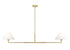 Z-Lite Leila 2 Light Chandelier in Brushed Nickel Finish Model: 744-62L-BN