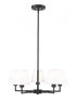 Z-Lite Leila 5 Light Chandelier in Brushed Nickel Finish Model: 744-26R-BN