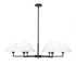 Z-Lite Leila 6 Light Chandelier in Brushed Nickel Finish Model: 744-44R-BN