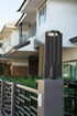 Z-Lite Leland 1 Light Outdoor Pier Mounted Fixture in Sand Black Finish Model: 5005PHB-553PM-BK-LED