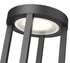 Z-Lite Leland 1 Light Outdoor Pier Mounted Fixture in Sand Black Finish Model: 5005PHB-553PM-BK-LED