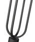 Z-Lite Leland 1 Light Outdoor Pier Mounted Fixture in Sand Black Finish Model: 5005PHM-553PM-BK-LED