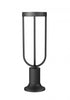 Z-Lite Leland 1 Light Outdoor Pier Mounted Fixture in Sand Black Finish Model: 5005PHM-553PM-BK-LED