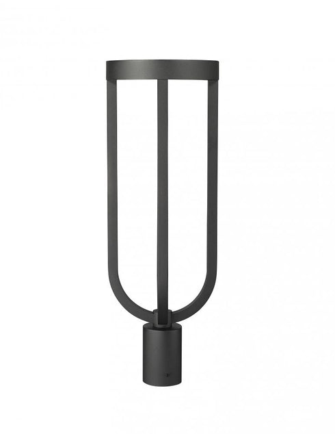 Z-Lite Leland 1 Light Outdoor Post Mount Fixture in Sand Black Finish Model: 5005PHB-BK-LED