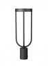 Z-Lite Leland 1 Light Outdoor Post Mount Fixture in Sand Black Finish Model: 5005PHM-BK-LED
