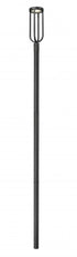 Z-Lite Leland 1 Light Outdoor Post Mounted Fixture in Sand Black Finish Model: 5005PHB-5009P120-BK