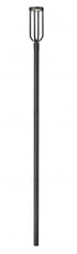 Z-Lite Leland 1 Light Outdoor Post Mounted Fixture in Sand Black Finish Model: 5005PHB-5009P120-BK