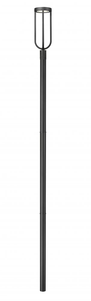 Z-Lite Leland 1 Light Outdoor Post Mounted Fixture in Sand Black Finish Model: 5005PHB-5009P120-BK