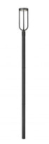 Z-Lite Leland 1 Light Outdoor Post Mounted Fixture in Sand Black Finish Model: 5005PHB-5009P96-BK-L