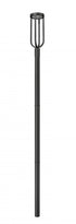 Z-Lite Leland 1 Light Outdoor Post Mounted Fixture in Sand Black Finish Model: 5005PHB-5009P96-BK-L