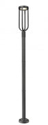 Z-Lite Leland 1 Light Outdoor Post Mounted Fixture in Sand Black Finish Model: 5005PHB-567P-BK-LED