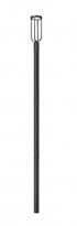 Z-Lite Leland 1 Light Outdoor Post Mounted Fixture in Sand Black Finish Model: 5005PHM-5009P96-BK-L