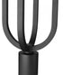 Z-Lite Leland 1 Light Outdoor Post Mounted Fixture in Sand Black Finish Model: 5005PHM-5011P-BK-LED