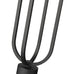 Z-Lite Leland 1 Light Outdoor Post Mounted Fixture in Sand Black Finish Model: 5005PHM-567P-BK-LED
