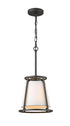 Z-Lite Lenyx Pendant 1 Light Pendant in Brushed Nickel Finish Model: 1935MP-BN