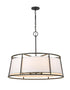 Z-Lite Lenyx Pendant 8 Light Chandelier in Brushed Nickel Finish Model: 1935-32BN