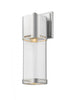 Z-Lite Lestat 1 Light Outdoor Wall Light in Brushed Aluminum Finish Model: 562B-BA-LED