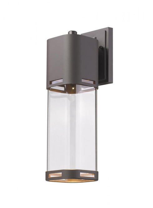 Z-Lite Lestat 1 Light Outdoor Wall Light in Brushed Aluminum Finish Model: 562B-BA-LED