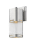 Z-Lite Lestat 1 Light Outdoor Wall Light in Brushed Aluminum Finish Model: 562M-BA-LED