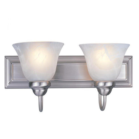 Z-Lite Lexington 2 Light Vanity in Brushed Nickel Finish Model: 311-2V-BN
