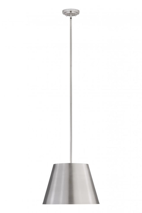 Z-Lite Lilly 1 Light Pendant in Brushed Nickel Finish Model: 2307-18BN