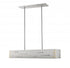 Z-Lite Loek 1 Light Linear Chandelier in Brushed Nickel Finish Model: 332-34BN-LED