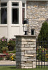Z-Lite Luca 1 Light Outdoor Pier Mounted Fixture in Black Finish Model: 517PHM-533PM-BK-LED