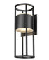Z-Lite Luca 2 Light Outdoor Wall Light in Black Finish Model: 517B-BK-LED