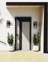 Z-Lite Luca 2 Light Outdoor Wall Light in Black Finish Model: 517S-BK-LED