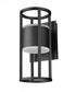 Z-Lite Luca 2 Light Outdoor Wall Light in Black Finish Model: 517S-BK-LED
