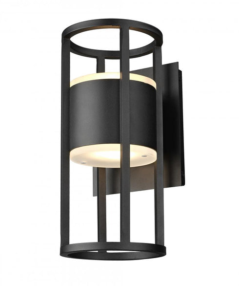 Z-Lite Luca 2 Light Outdoor Wall Light in Black Finish Model: 517S-BK-LED