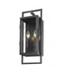 Z-Lite Lucian 2 Light Outdoor Wall Light in Black Finish Model: 598S-BK