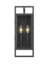 Z-Lite Lucian 2 Light Outdoor Wall Light in Black Finish Model: 598S-BK