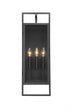 Z-Lite Lucian 3 Light Outdoor Wall Light in Black Finish Model: 598B-BK