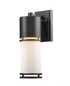 Z-Lite Luminata 1 Light Outdoor Wall Light in Black Finish Model: 553M-BK-LED