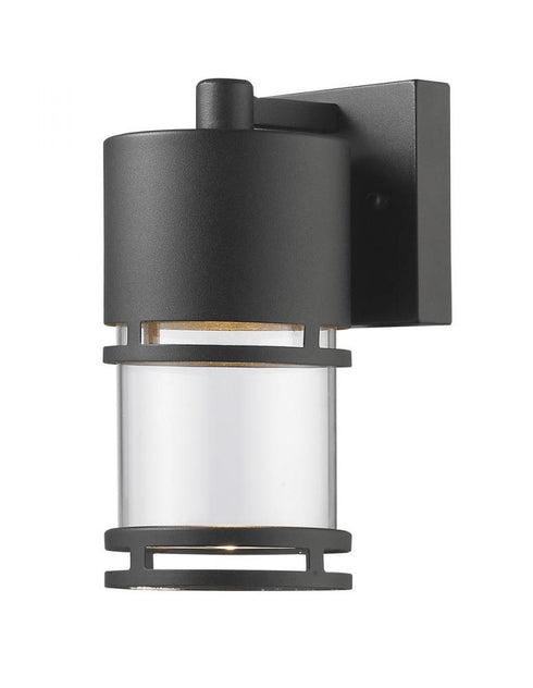 Z-Lite Luminata 1 Light Outdoor Wall Light in Black Finish Model: 553S-BK-LED
