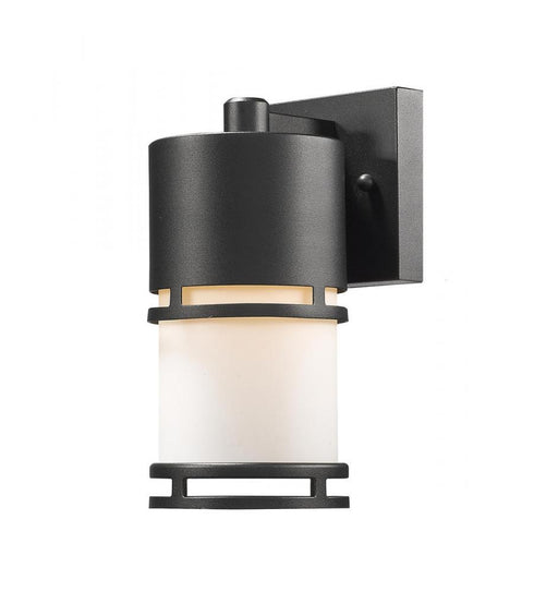 Z-Lite Luminata 1 Light Outdoor Wall Light in Black Finish Model: 553S-BK-LED
