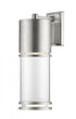 Z-Lite Luminata 1 Light Outdoor Wall Light in Brushed Aluminum Finish Model: 553B-BA-LED