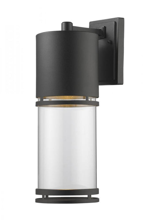 Z-Lite Luminata 1 Light Outdoor Wall Light in Brushed Aluminum Finish Model: 553B-BA-LED