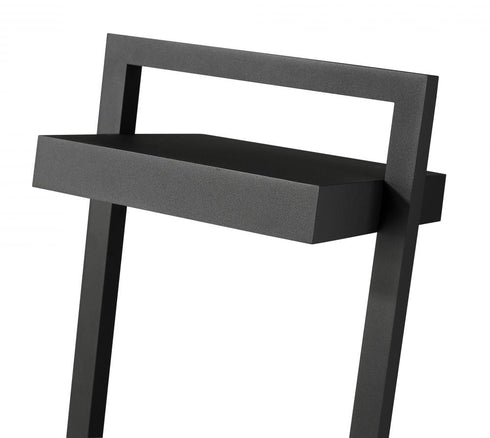 Z-Lite Luttrel 1 Light Outdoor Pier Mounted Fixture in Black Finish Model: 566PHXLR-553PM-BK-LE