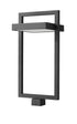 Z-Lite Luttrel 1 Light Outdoor Post Mount Fixture in Black Finish Model: 566PHXLS-BK-LED