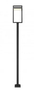 Z-Lite Luttrel 1 Light Outdoor Post Mounted Fixture in Black Finish Model: 566PHXLS-536P-BK-LED