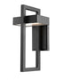 Z-Lite Luttrel 1 Light Outdoor Wall Light in Black Finish Model: 566M-BK-LED