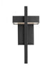 Z-Lite Luttrel 1 Light Outdoor Wall Light in Black Finish Model: 566M-BK-LED