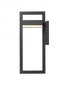 Z-Lite Luttrel 1 Light Outdoor Wall Light in Black Finish Model: 566XL-BK-LED