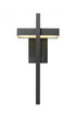 Z-Lite Luttrel 1 Light Outdoor Wall Light in Black Finish Model: 566XL-BK-LED