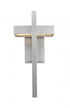 Z-Lite Luttrel 1 Light Outdoor Wall Light in Silver Finish Model: 566B-SL-LED