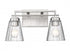 Z-Lite Lyna 2 Light Vanity in Brushed Nickel Finish Model: 823-2V-BN